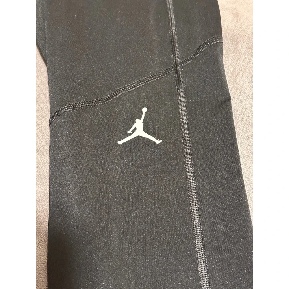 Jordan Sport Dri-FIT Mens 3/4 Compression Tights Black XL Leggings Pockets